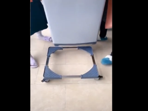 Mobile Special Base For Washing Machine and Refrigerator Household Appliance CPU Stand with Universal Wheels Stainless Steel Cooling Base Chassis Bracket Adjustable Multifunctional Rack