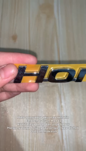 Emblem Logo Tulisan Honda H2 Original