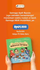 Buku Bayi Warna Primer Adab Makan: Waktunya Sarapan | Namla