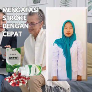 BixaPro Obat Stroke Herbal Premium Terstandar Eropa 11x Lebih Efektif Sembuhkan Stroke Zuriat Kapsul Untuk Stroke Sembuhkan Stroke Secara Alami - Lazada