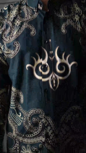 DGM Batik Pria Lengan Panjang Motif Akar Hijau Premium 1249