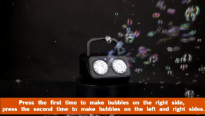 Bubble Machine for Kids Outdoor Play Automatic Bubble Machine Upgrade Bubble Blower With 2 Fans 20000+ Bubbles Per
