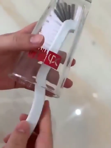 Cây rửa ly rửa bình sữa vệ sinh bình giữ nhiệt lông cọ chữ L vệ sinh sạch mọi góc khuất
