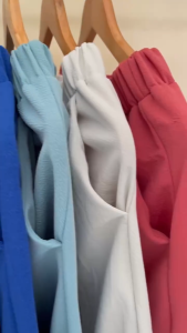 Plus Size Square Capri Pants Wide Leg Tokong L-2XL High Waist