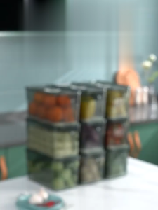 ONE-C579 Kotak Kontainer Akrilik Transparan Rak Makanan Kulkas / Organizer Penyimpanan Buah Sayur