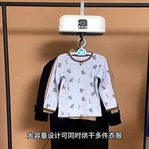 US Plug Portable Clothes Dryer Mini Laundry Dryer with Remote Control Small Compact Foldable Electric Drying Clothes Machine