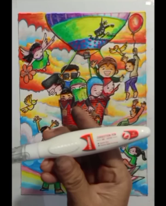 Pensil Kaca Joyko Pensil Penebal Hitam Pensil Outline Gambar Dan Stipo Greebel Hiasan Titik2 Putih Peralatan Menggambar
