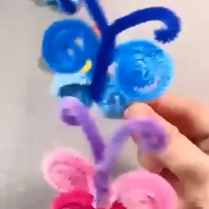 100 Pcs/Set Kawat Bulu Mercy Pastel Rainbow Mix Twist Stick Pipe Kawat Bulu Mercy Pipe Cleaner Pastel Soft DIY Berbagai Artworks