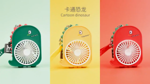 Mini Fan Cartoon Shape Keychain Mini Portable Fan Electric Fan Compact Portable Cute Student Fan Handheld Fan