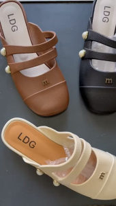 Sandal Slop Wanita Bustong Karet Jelly Trendi & Fashion LDG 389-d1