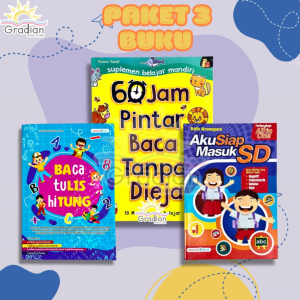 [DAPAT 2 BUKU] Paket Buku 60 Jam Pintar Baca Tanpa Dieja | Aku Siap Masuk SD | Full Color