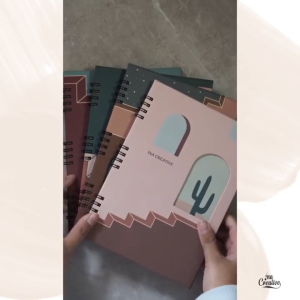 [WOVI STATIONERY] Spiral Book A5 Hardcover Die Cut Ina Creative / Journal Book / Buku Catatan [PCS]