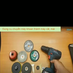 Bộ Chuyển Đổi Máy Khoan Thành Máy Cưa Điện Cầm Tay Tặng Lưỡi Cưa Sắt Gỗ Nhựa