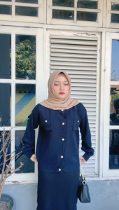Maura Kardigan Rajut Korea Kancing Mutiara Wanita - Cardy Kancing Wanita - Kardigan Kancing=Cardy Korea Style