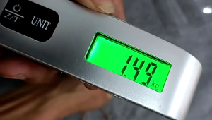 50kg/110lb Portable Digital Luggage Weight Scale LCD Display Pocket Electronic Suitcase Travel Balance Baggage Tools