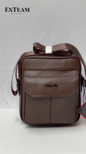 EXTEAM (3-S342EX) Leather Crossbody Bag / Sling Bag / 男士斜挂包 / 男士包包 / 皮料斜挂包 / Beg Sandang kulit