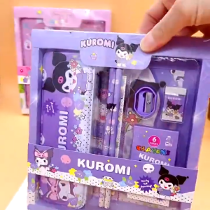 AIKA KOTAK PENSIL ANAK 7 IN 1 STATIONERY SET PERLENGKAPAN SEKOLAH ALAT TULIS KARAKTER MURAH MOTIF LUCU