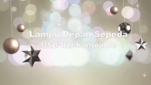 Lampu Depan Sepeda CREE LED 300LM Dapat Diisi Ulang Dengan USB Rechargeable