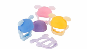 Mumystation Baby Rabbit Teether Newborn Handle Teether Baby Nursing Teether Silicone Teether