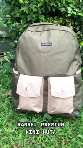 Tapaxco Tas Ransel Pria Wanita Huta Mini Backpack Casual Local Brand Kanvas Cordura