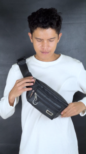 Waistbag Waterproof Class 1 Polo Amstar Tas Selempang Bahu Dan Pinggang Anti Air