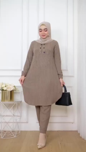LD 110 120 130CM XL XXL XXXL BAJU SETELAN WANITA ODEYA SET SUPER JUMBO //BAHAN KAOS KNIT RAJUT SETELAN BUSUI KEKINIAN