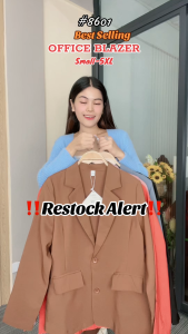 Vernice Collection Thick Blazer S-3XL Stretchable Long Sleeves Lapel Collar Both Casual & Formal Wear Elegant *8601