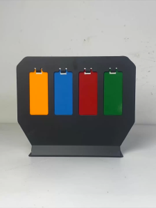 Four Target Clear Metal Shooting Sound Fan Moving Shooting Target Water Bomb Plastic Pellets