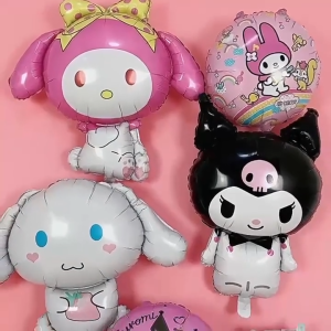 Bóng hình Kuromi - Melody - Sanrio - Cinnamoroll trang trí sinh nhật cho bé