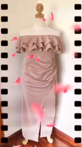 ชุดราตรีคนอ้วน 44 46 48 50" ชุดไปงานกลางคืน เสื้อผ้าออกงานกลางคืนคนอ้วน เดรสไปงานเลี้ยง ชุดราตรียาวคนอ้วน