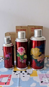 กาโบราณ กระติกเก็บน้ำร้อน (กระบอกอลูมิเนียม) ขนาดปริมาตร 3/5/8 ปอนด์ (1.2/2/3.2 ลิตร) (ตราไก่ฟ้า)