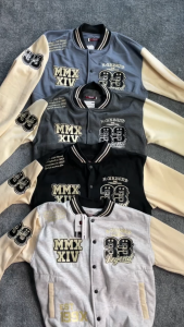 Jacket Varsity Full Bordir Outerwear Keeplock A503
