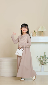 Himari Fashion Muslim Baju Overall Anak Perempuan Dress