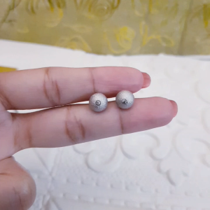 Anting Boba Titanium Silver Xds76