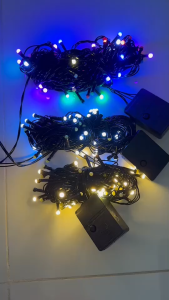 Lablepro ไฟกระพริบ ไฟปีใหม่ ไฟคริสมาสต์ ปรับได้ 8 ระดับ หลอดLED หยดน้ำ กระพริบ 60 ดวง ยาว 9เมตร ใช้ตกแต่ง บ้าน ประดับสวน ตกแต่งตามเทศกาล กันน้ำ ต่อกันได้