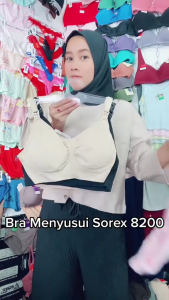 3Pcs Bra Menyusui SOREX Art 8200 Bh Menyusui Dengan Busa Kait 3 Size Kecil