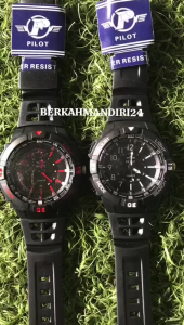 Jam Tangan Analog Pria Pilot Sport Water Resistant