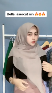 Paket Hemat 6 Pcs Bella Segi Empat Laser Cut - bella square laser cut other Jilbab BELA LASER CUT