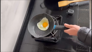 กะทะ หม้อเทปล่อน กระทะเคลือบหินอ่อน กระทะไข่ สามารถใช้เตาแม่เหล็กไฟฟ้าได้ มีขนาด16/18cm