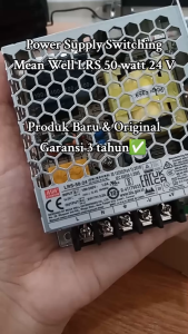 Power Supply Adaptor Switching Mean Well LRS 50-24 50W 24V 2.2A Trafo Adapter Travo Jaring Power Unit PSU Smps 24V [Garansi 3 tahun]