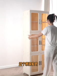 Worthbuy Stackable Organizer Box Foldable Storage Box Shoe Cabinet Storage With Wheel Kotak Lipat Kotak Baju 收納盒