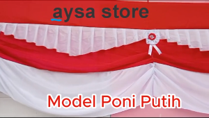 Bendera Background Merah Panjang 45 Meter