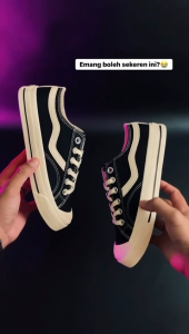 Sepatu Ventela Public Low Black Natural Made in Indonesia