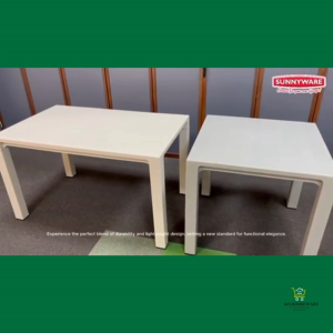 Plastic Dining Table 4 seater 6 seater Square Table Rectangle Table - Sunnyware #870 #871
