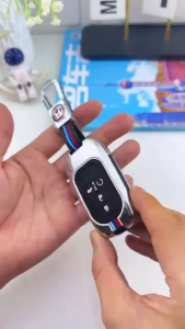 [Mẫu Samurai] Ốp Chìa Khóa Xe Honda HRV Chìa 34 Nút Hợp Kim Cao Cấp Họa Tiết 3 Sọc Màu Lịch Lãm Sang Trọng