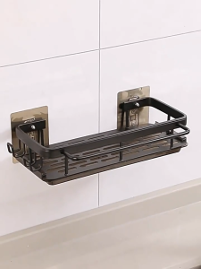 YissTiee ชั้นวางห้องน้ำ ถอดได้และล้างสะอาดกันแดด อลูมิเนียมกันน้ำและกันสนิม