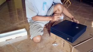 Cash Drawer Kecil Box Laci uang Kasir Eppos 37x33 37 x 33 Support Kabel RJ11 MK330 C0703