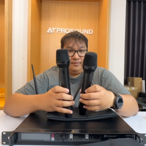 Relacart HR-32D ไมค์ไร้สายคู่ ความถี่ UHF จูนคลื่นได้ 3 ย่าน มีความเสถียรของสัญญาณสูง AT Prosound