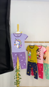 Setelan Anak Perempuan Celana Panjang Usia 0 1 2 3 4 5 Tahun Motif Sablon