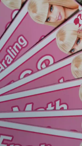 Barbie doll Notebook Sticker Subject Label